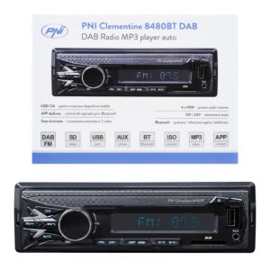 DAB-raadio MP3-mängija automaatne PNI Clementine 8480BT