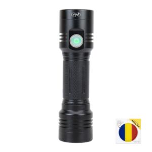 Komplekt PNI Adventure F200 topelt-LED alumiiniumist taskulamp, 4000mAh aku ja lipu kleepadja kaasas