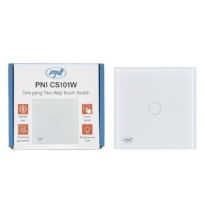 Lihtne puutetundliku redellüliti ja ristlüliti PNI CS101W klaasist, valge LED-indikaatoriga, 800W
