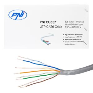 Kaabel UTP CAT6 PNI CU057 vasest 0,57 mm