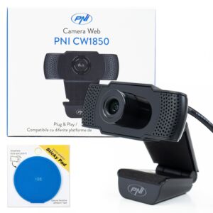 Veebikaamera komplekt PNI CW1850 Full HD 1080P 2MP, USB, klamber ja kleepuv padi sinine komplektis