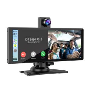 DVR-iga automonitor – PNI D1026 10,26 tolli, juhtmevaba Carplay, navigatsioon, muusika, vabakäeseade, Bluetooth, FM-saatja