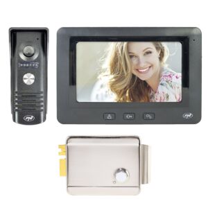 PNI DF930 video sisetelefon 1 monitoriga, 7-tolline LCD ekraan, 800x480, elektromagnetiline yala väljund, must
