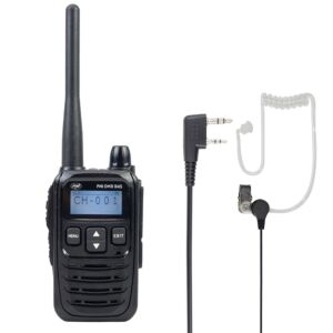 PNI DMR R45 kaasaskantav raadiojaam ja mikrofoniga peakomplekt