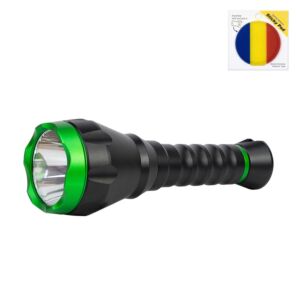 PNI Adventure F750 rohelise valgusega alumiiniumist taskulamp koos kleepuva lipukesega