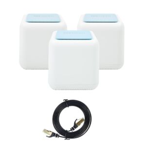 PNI GB1200 gigabaidine WiFi võrgusilma süsteemipakett ja 1bc S/STP CAT7 lame võrgukaabel PNI U7015B 1,5m