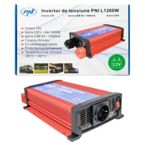 PNI L1200W 12V toiteinverter