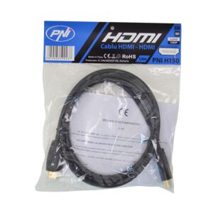 HDMI PNI H150 kiire 1,4 V kaabel, pistik, Ethernet, kullatud, 1,5 m