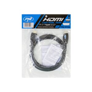 HDMI PNI H150 kiire 1,4 V kaabel, pistik, Ethernet, kullatud, 1,5 m