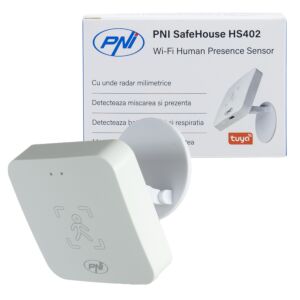 Kohalolekuandur PNI SafeHouse HS402 Wi-Fi, millimeetriste radari lainetega, 10 m ulatusega, tuvastab liikumise ja kohaloleku