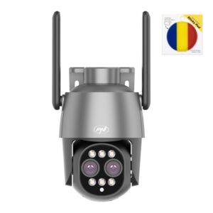 Paxhet PNI House IP574 videovalvekaamera WiFi, PTZ, kahe objektiiviga ja kleepuva lipuga komplektis