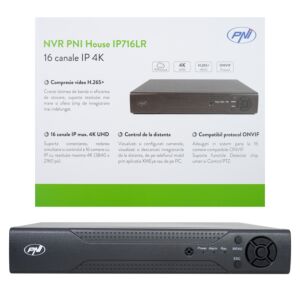 PNR House IP716LR NVR, 16 kanaliga IP 4K, H.265