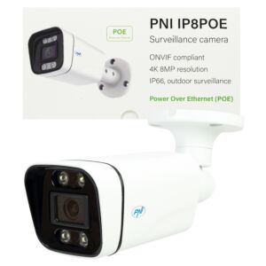 PNI IP8POE 8MP videovalvekaamera