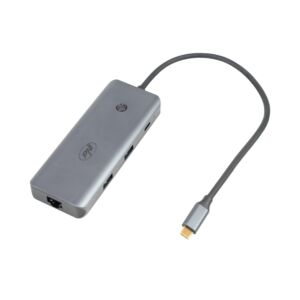 PNI MP15S USB-C kuni HDMI multipordiadapter, 2 x USB 3.0, SD/TF, RJ45, USB-C PD