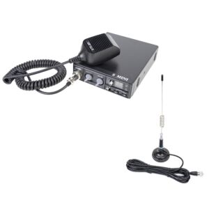 Pakett Raadiojaam CB CRT S Mini kahekordne pinge 12 / 24V 4W + CB antenn PNI ML29
