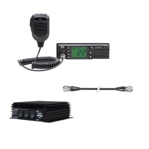 CB raadiojaam PNI Escort HP 9500 multistandard, ASQ, VOX + võimendi RX-TX KL203P, AM-FM-SSB, 100W, 12V ja kaabel PN