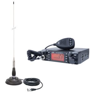 Reguleeritav HP 9001 PRO ASQ, AM-FM, 12 V, 4 W + CB PNI ML100 antenn