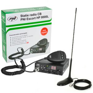 CB PNI ESCORT HP 8000L ASQ raadiojaamakomplekt + CB PNI Extra 45 antenn koos magnetiga