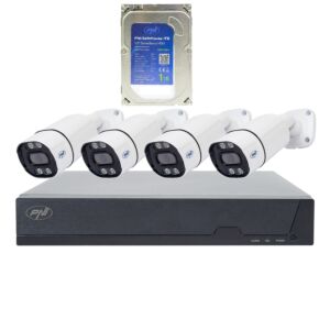 PNI House IPMAX POE 8 videovalvekomplekt, NVR 4 kaameraga ja PNI SafeHouse 1TB kõvakettaga