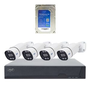 PNI House IPMAX POE 8 videovalvekomplekt, NVR 4 kaameraga ja PNI SafeHouse 1TB kõvakettaga