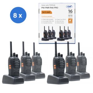 6 kaasaskantava raadiojaama komplekt PNI PMR R40 PRO