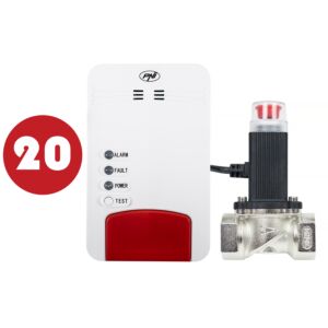 PNI Safe House Dual Gas 250 komplekt koos vingugaasianduri (CO) anduri ning maagaasi ja solenoidklapiga