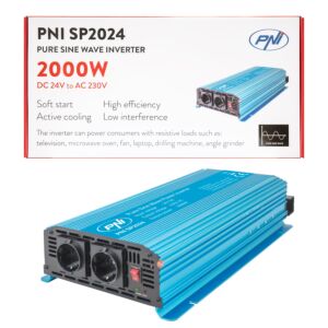 Pingemuundur PNI SP2024 24V toiteallikas 230V väljund 2000W puhas siinuslaine