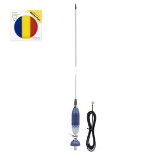 Sirio SUPER 9 CB-antennikomplekt liblikas-tüüpi antenniga, pikkus 155 cm ja kleepuv lipp komplektis