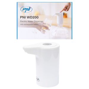 Elektriline veepudeli pump PNI WD200, laadimine USB-C kaudu, 800 mAh aku