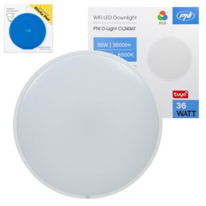 PNI D-Light CL2436T Wi-Fi LED-laevalgustite pakett, RGBW, 36W, hämardatav, kleepuva lipukesega