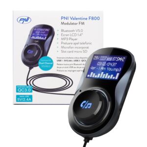FM PNI Valentine F800 Bluetooth FM modulaator