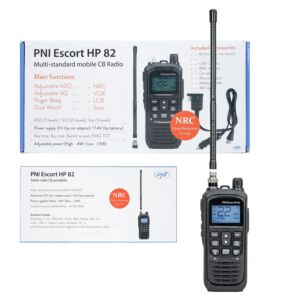 Kaasaskantav CB-raadiojaam PNI Escort HP 82 ilma laadijata, mitme standardiga, 4W, 12V, AM-FM, NRC, kahekordne jälgimine, Roger Beep,