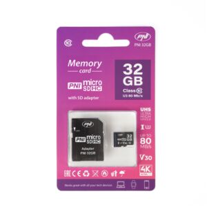 PNI 32 GB MicroSD-mälukaart SD-adapteriga