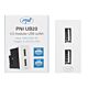 PNI UB20 kahekordne USB pesa