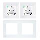 PNI SmartHome WP202 WiFi topelt nutika pistikupesa komplekt süvistatava kinnitusraamiga, interneti juhtimisega