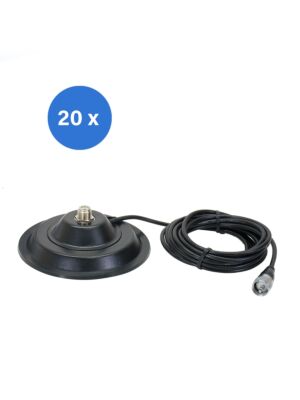 20-osalise magnetilise alusega PNI 145/PL 145mm karp sisaldab 4m kaablit ja PL259 pistikut
