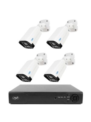 NVR PNI House IP716 videovalvepakett ja 4 PNI IP125 kaamerat IP-ga, 5MP