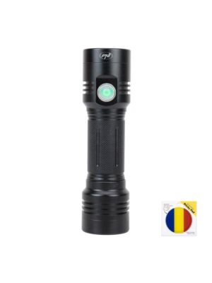 Komplekt PNI Adventure F200 topelt-LED alumiiniumist taskulamp, 4000mAh aku ja lipu kleepadja kaasas