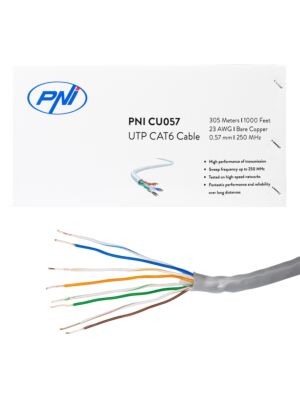 Kaabel UTP CAT6 PNI CU057 vasest 0,57 mm