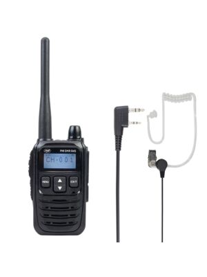 PNI DMR R45 kaasaskantav raadiojaam ja mikrofoniga peakomplekt