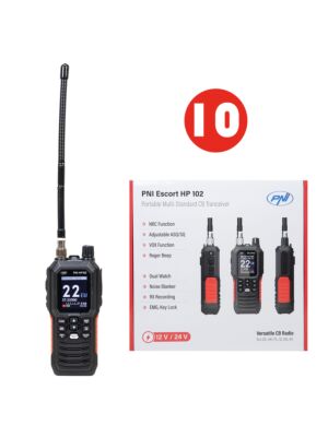 Karp 10 kaasaskantava CB-raadiojaamaga PNI Escort HP 102