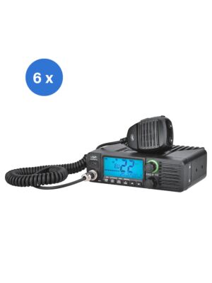 6-osaline CB PNI Escort HP 40 Multistandardne raadiojaama kast, 4W, AM, FM, 12-24V, ASQ, RF Gain