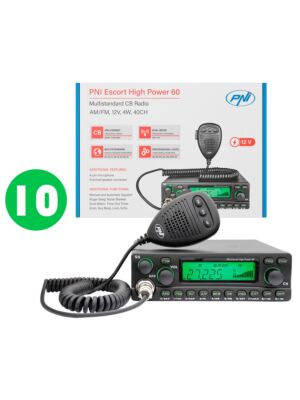 Bass 10 tk CB-raadiojaamaga PNI Escort High