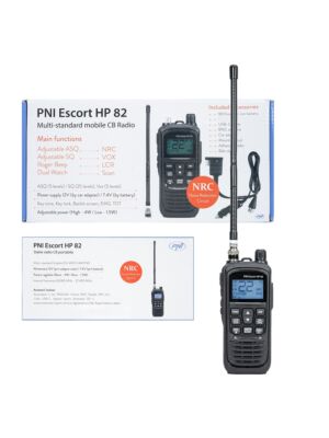 Kaasaskantav CB-raadiojaam PNI Escort HP 82 ilma laadijata, mitme standardiga, 4W, 12V, AM-FM, NRC, kahekordne jälgimine, Roger Beep,