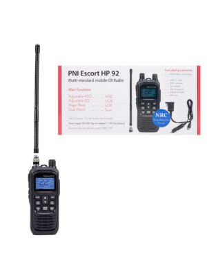 Kaasaskantav CB-raadiojaam PNI Escort HP 92 ilma laadijata, mitme standardiga, 4W, AM-FM, NRC, kahekordne jälgimine, Roger Beep, ASQ