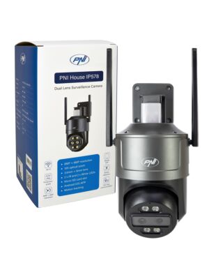 PNI House IP578 videovalvekaamera Wi-Fi, PTZ, kahe objektiiviga 8MP + 8MP, 10X optiline suum