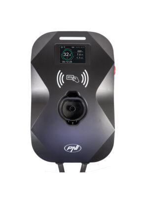 PNI KW11 laadimisjaam, 16A, 11KW, elektriautodele, 85V - 415V, kolmefaasiline, Type 2 kaabel ja 7-kontaktiline pistik
