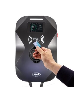 PNI KW22 laadimisjaam, 32A, 22KW, elektriautodele, 85V - 415V, kolmefaasiline, Type 2 kaabel ja 7-kontaktiline pistik