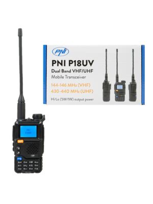 Kaasaskantav VHF/UHF raadiojaam PNI P18UV, kaheribaline