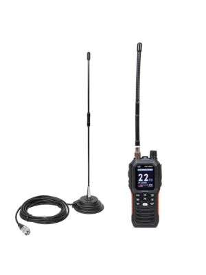 PNI Escort HP 102 Multi Standard kaasaskantav CB raadiojaama pakett, 4W, 12V-24V, AM-FM koos PNI Extra 40 CB antenniga magnetitega